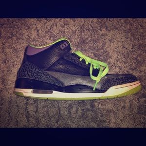 Jordan 3 Neon Green/Purple